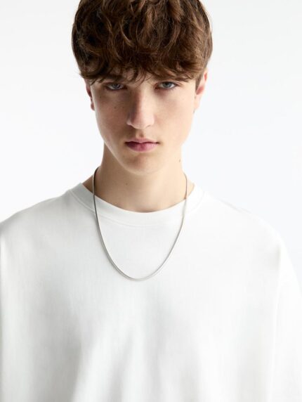 Heavy Weight Short Sleeve Black and White T-Shirt